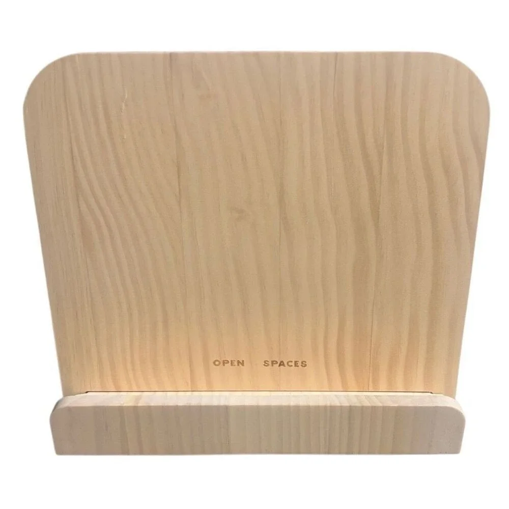 Cookbook Holder by‎ Open Spaces Light Pine Wood New in Box 10.6 X 10.7